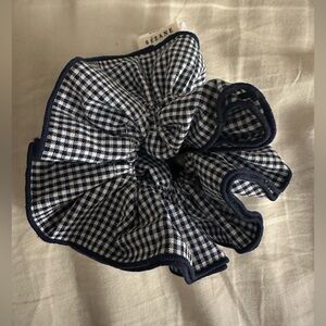 NEW Sezane Gingham Scrunchie